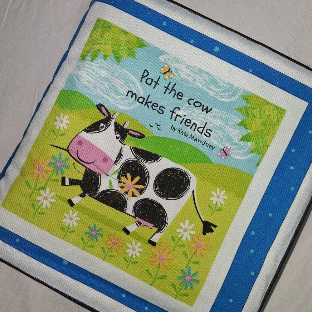 Pat the Cow Makes Friends Soft Fabric Baby‎ Book by Kate Mawdsley